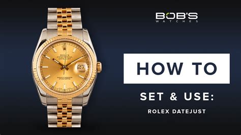 how to change day on rolex datejust